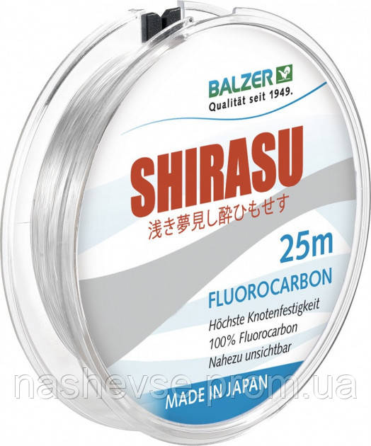 

Леска Balzer Shirasu Fluorocarbon 0.35мм. 25м., Прозрачный