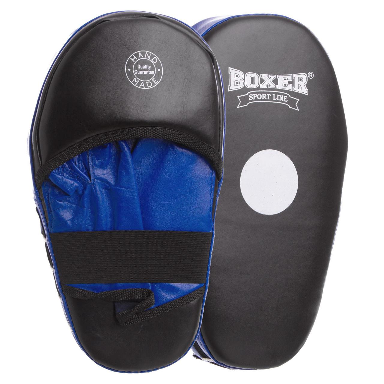 

Лапа Прямая удлиненная кожаная (2шт) BOXER 2006-01 (р-р 38х18х4,5см, цвета в ассортименте), Черный-синий