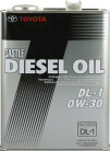 

Моторное масло Toyota Diesel Oil DL1 0W-30 4л (0888302905)