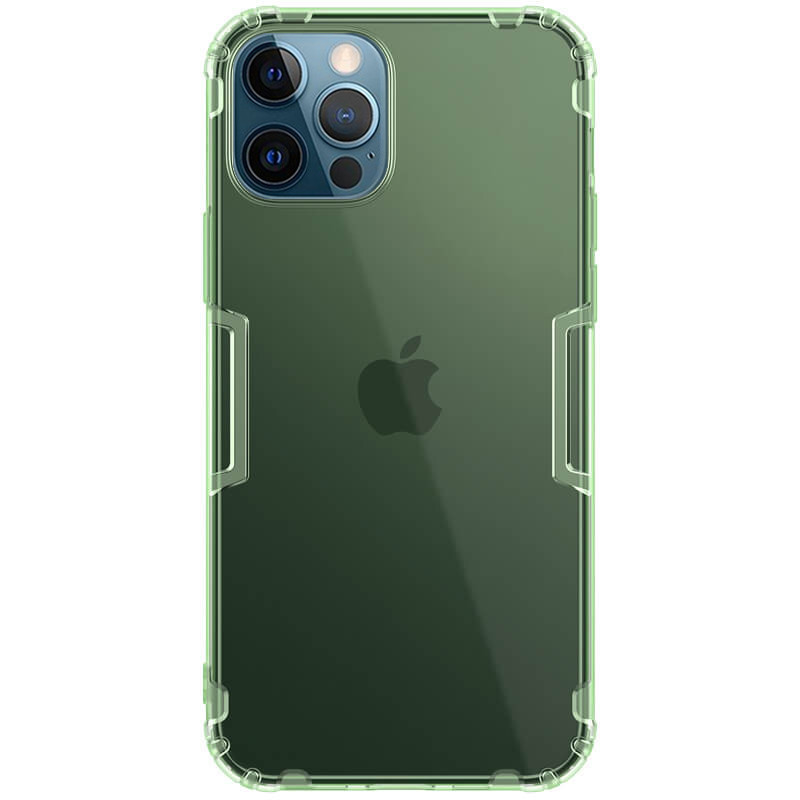 

TPU чехол Nillkin Nature Series для Apple iPhone 12 Pro / 12 (6.1"), Темно-зеленый (прозрачный)