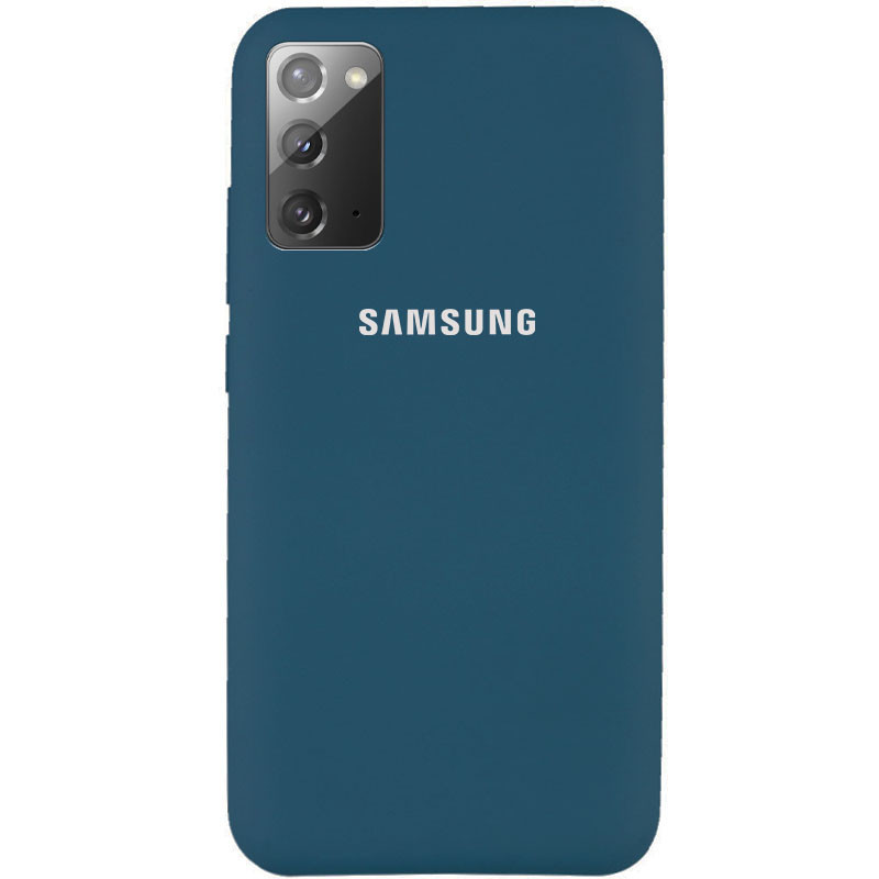 

Чехол Silicone Cover Full Protective (AA) для Samsung Galaxy Note 20, Синий / cosmos blue