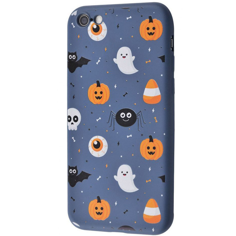 

TPU чехол WAVE Fancy для Apple iPhone 6/6s (4.7"), Ghosts and pumpkins / dark blue