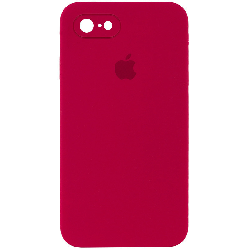 

Чехол Silicone Case Square Full Camera Protective (AA) для Apple iPhone 6/6s (4.7"), Красный / rose red