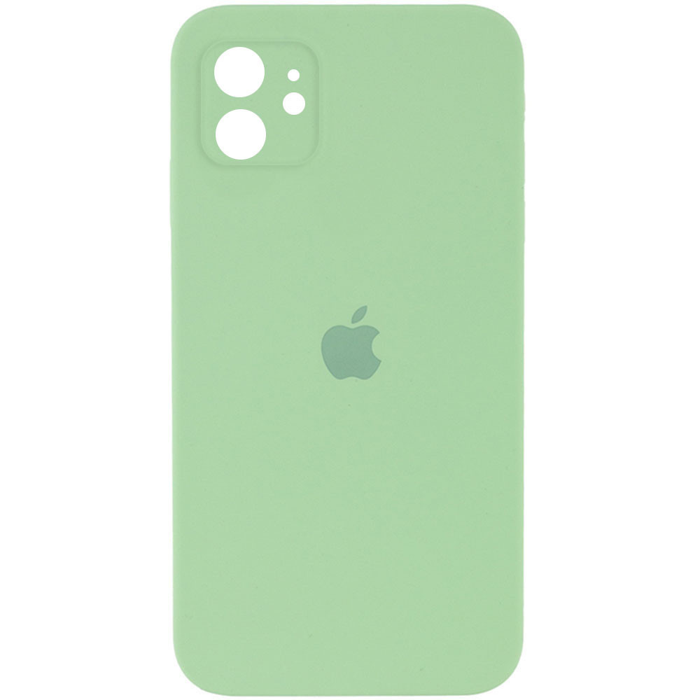 

Чехол Silicone Case Square Full Camera Protective (AA) для Apple iPhone 11 (6.1"), Мятный / mint