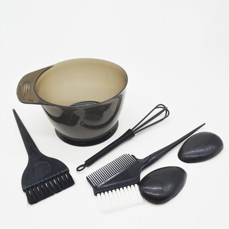 Набор для покраски мелирования волос шапка с крючком и набор для окрашивания (7 предметов)