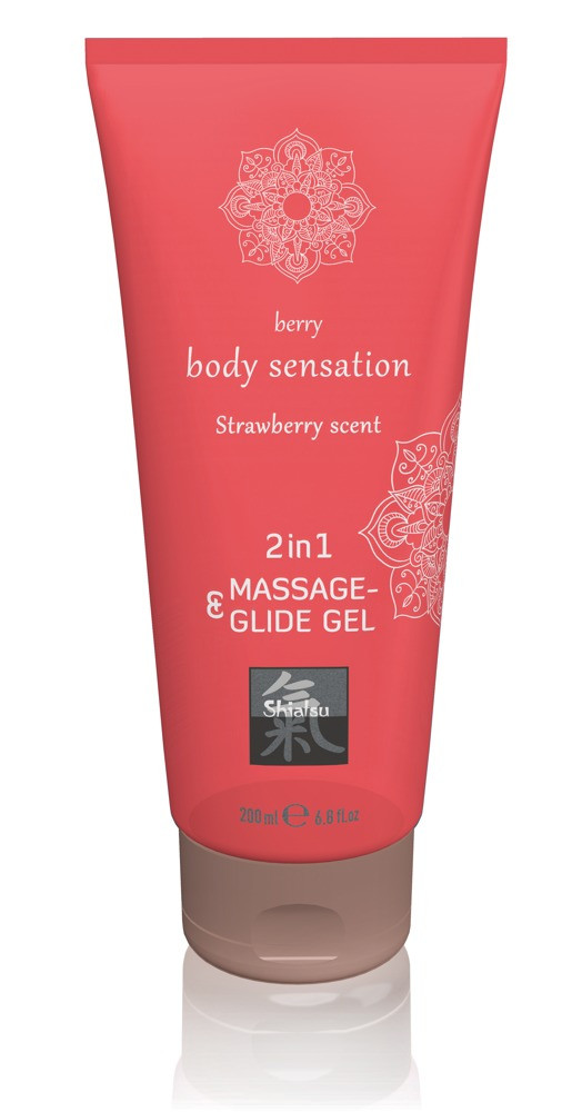 

Лубрикант - Shiatsu Gel 2in1 Strawberry, 200 мл