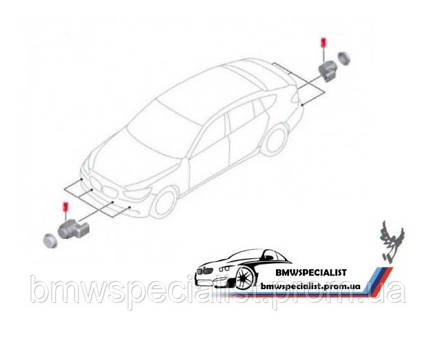 

Датчик парктроника 9216207 BMW F01 F02 F07 F10 F11 F12 F13