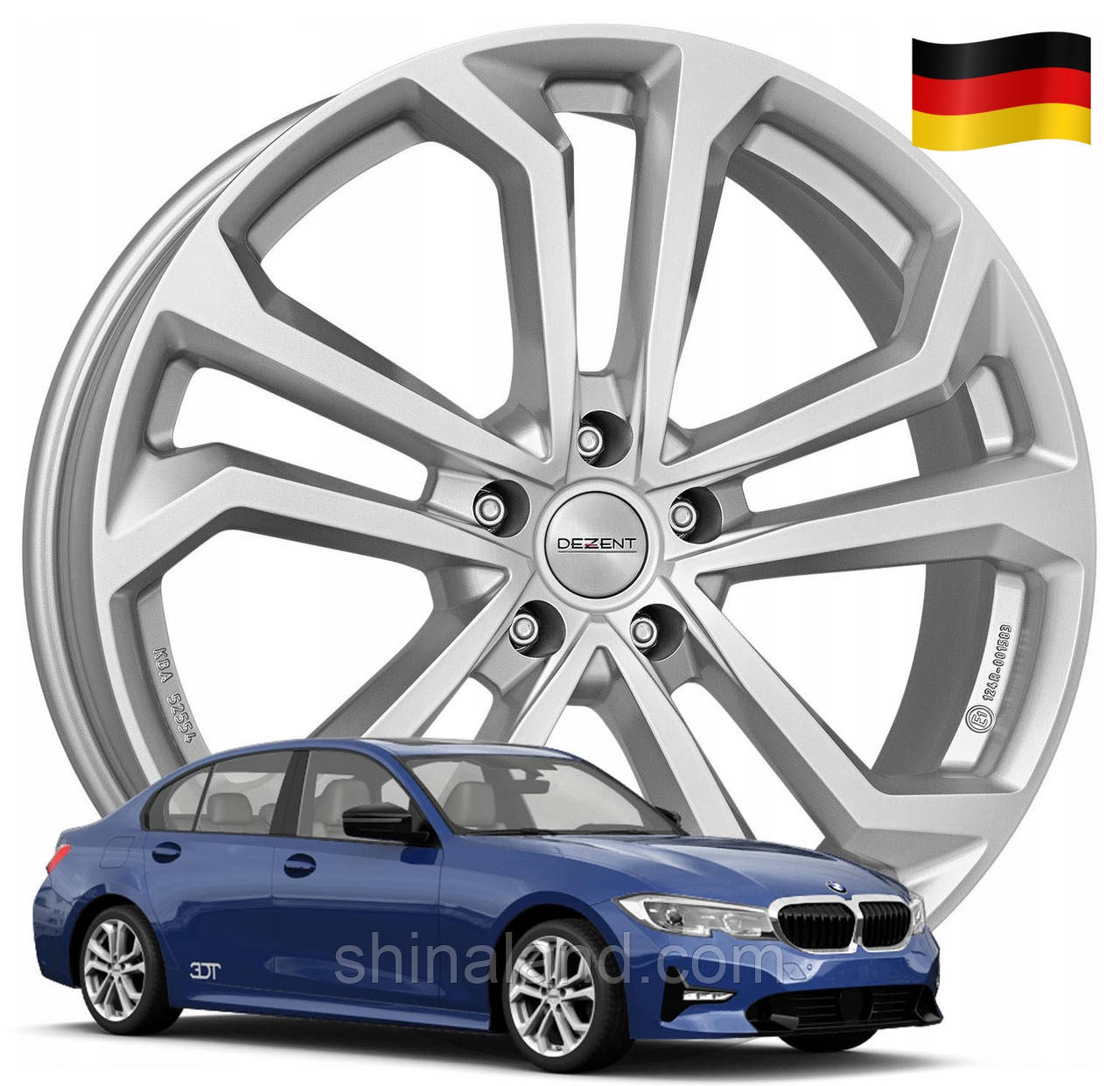 

Диски 3 (G20) 2018 -, Dezent 6,5x16 5x112 ET22 DIA66,6 (gwa291) (Germany)