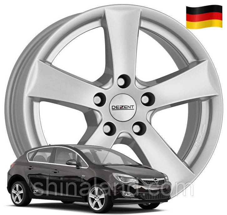 

Диски Opel Astra J 2009 - 2015, Dezent 6,5x16 5x105 ET39 DIA56,6 (gwa376) (Germany)