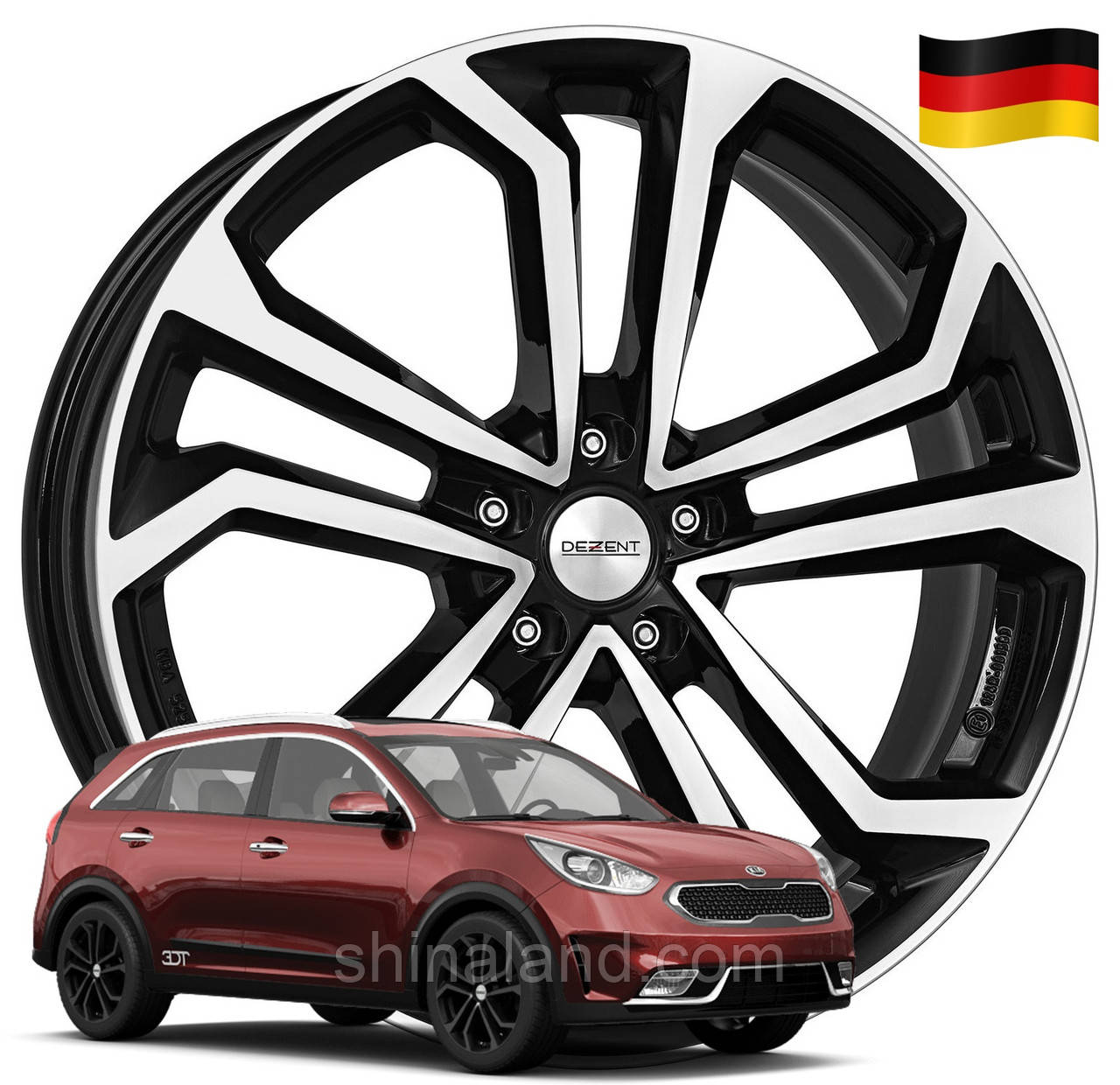 

Диски Kia Niro 2016 -, Dezent 7x17 5x114,3 ET50 DIA67,1 (gwa1411) (Germany)