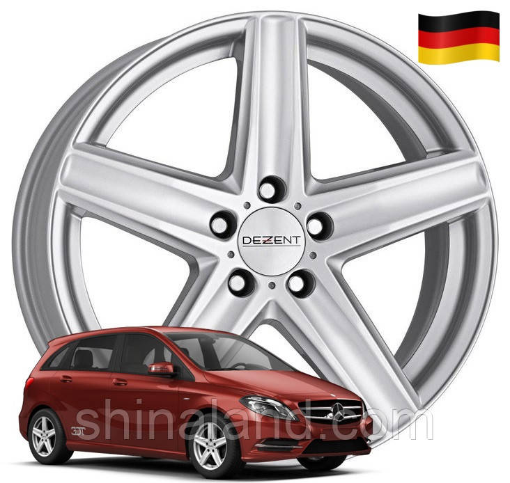 

Диски Mercedes-Benz B-Class (W246) 2011 - 2018, Dezent 6,5x16 5x112 ET49 DIA66,6 (gwa706) (Germany)