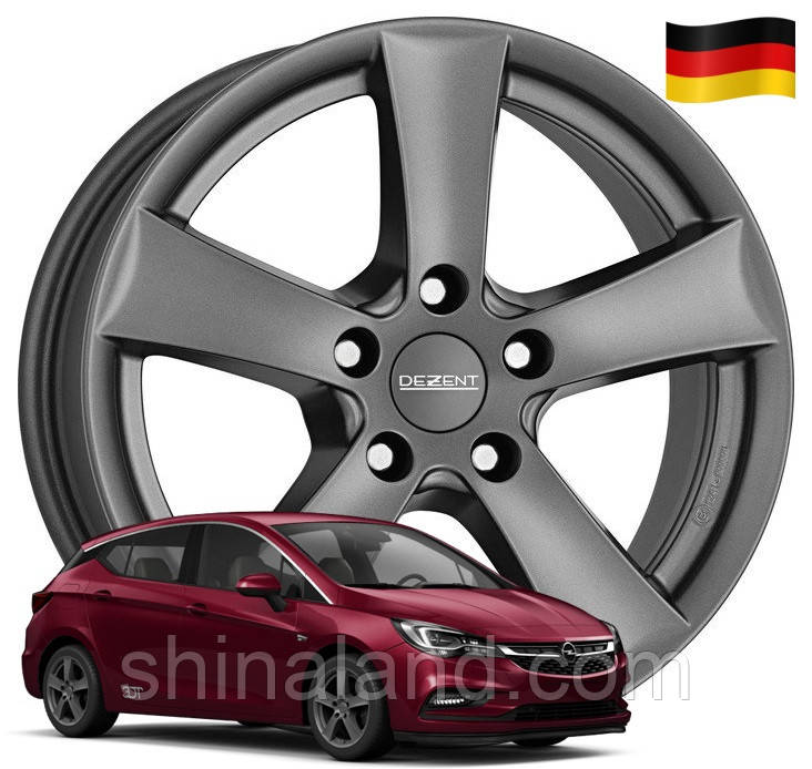 

Диски Opel Astra K 2015 -, Dezent 6x15 5x105 ET37 DIA56,6 (gwa58) (Germany)