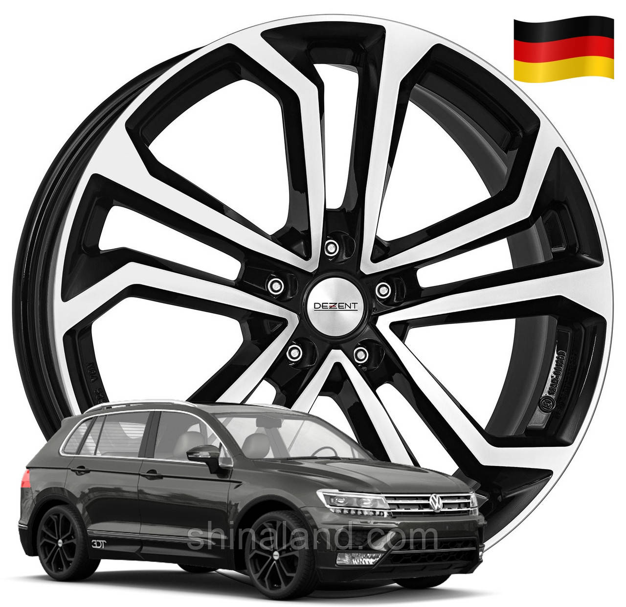 

Диски Vw Tiguan II 2016 -, Dezent 7x18 5x112 ET43 DIA57,1 (gwa1765) (Germany)