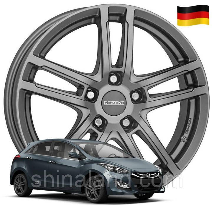 

Диски Hyundai i30 II (GD), III (PD) 2011 -, Dezent 6,5x16 5x114,3 ET50 DIA67,1 (gwa842) (Germany)