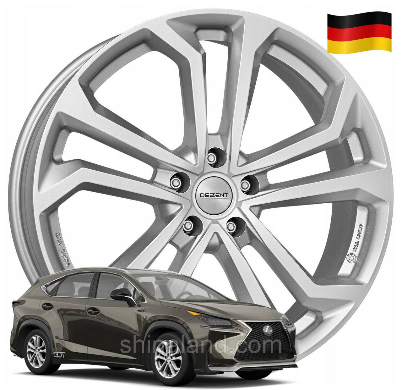 

Диски Lexus NX 2014 -, Dezent 7x17 5x114,3 ET35 DIA60,1 (gwa1030) (Germany)