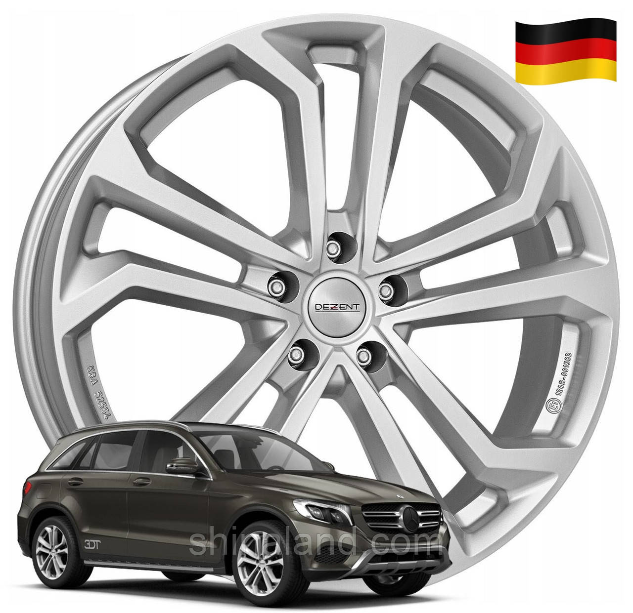 

Диски Mercedes-Benz GLC (X253) 2015 -, Dezent 8x18 5x112 ET38 DIA66,6 (gwa2144) (Germany)