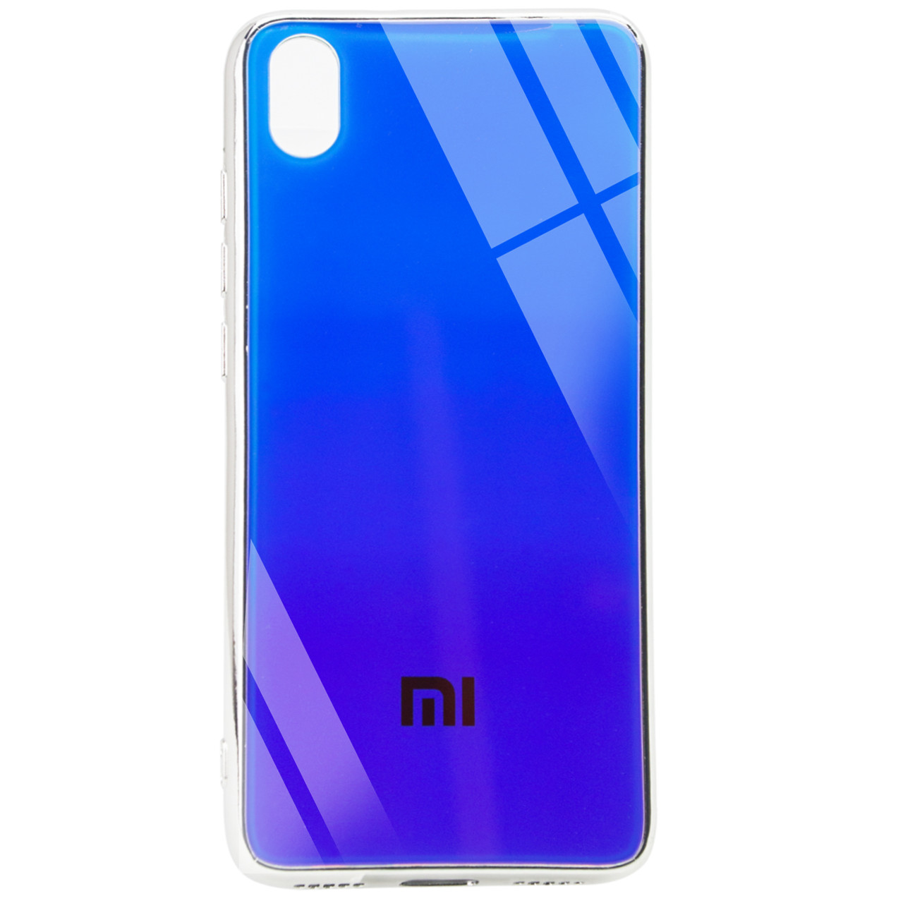 

TPU+Glass чехол Gradient Rainbow с лого для Xiaomi Redmi 7A, Синий