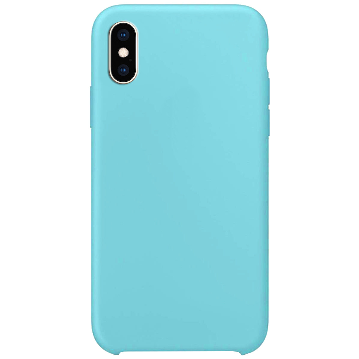 

Чехол Silicone Case without Logo (AA) для Apple iPhone XS Max (6.5, Бирюзовый / ice blue