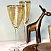 Набір келихів DS Gold-Hammerd для білого вина 300 мл 4 шт Золотий, фото 3