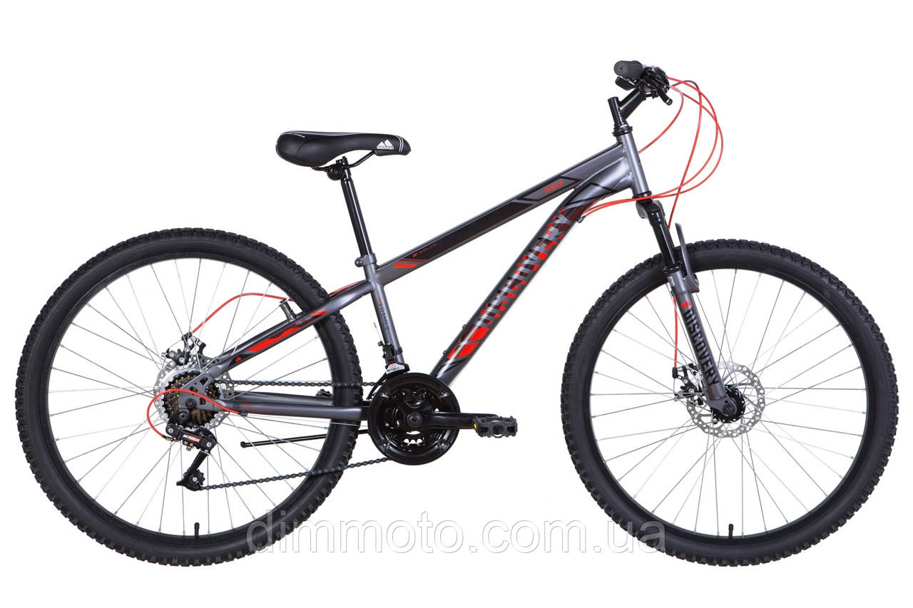 

ВЕЛОСИПЕД 26" DISCOVERY RIDER DD 2021 графитово-чёрный с красным