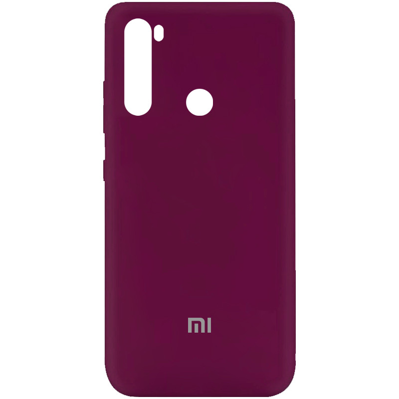 

Чехол Silicone Cover My Color Full Protective (A) для Xiaomi Redmi Note 8T, Бордовый / marsala