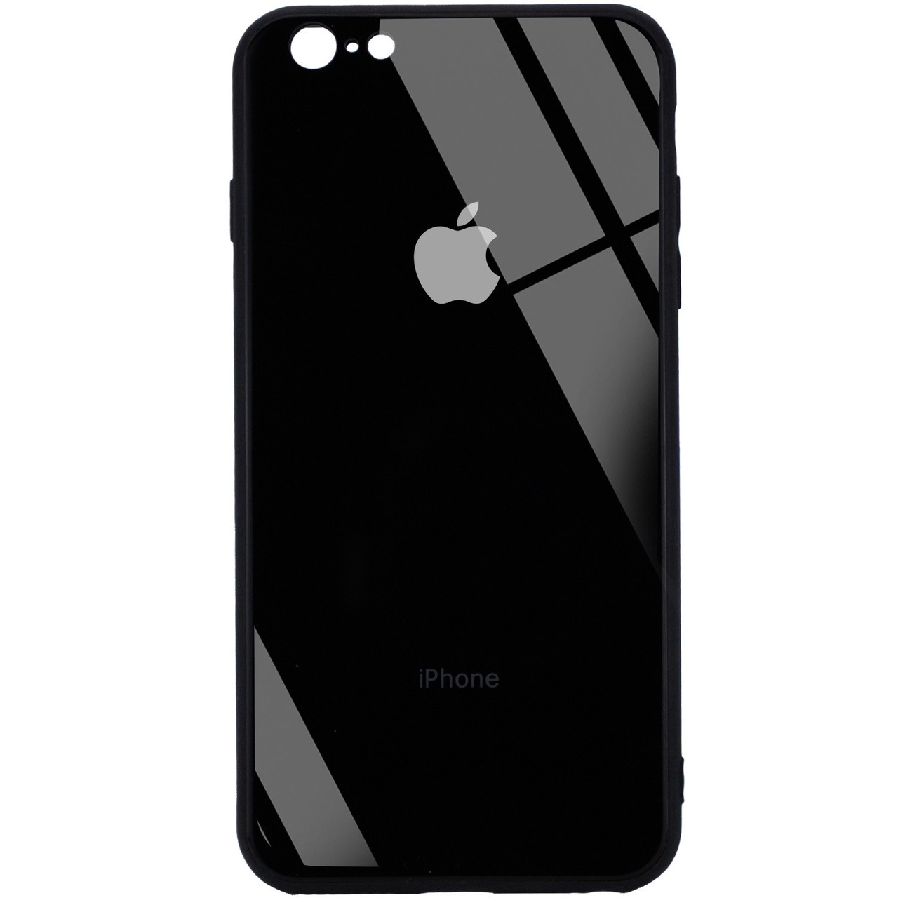 

TPU+Glass чехол GLOSSY Logo Full camera (opp) для Apple iPhone 6/6s plus (5.5, Черный