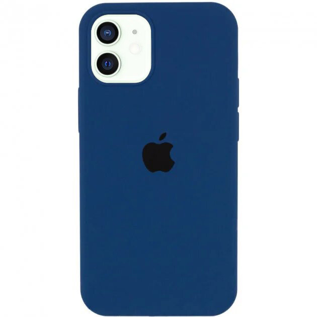 

Чехол Silicone case для IPhone 12 Navy Blue темно синий