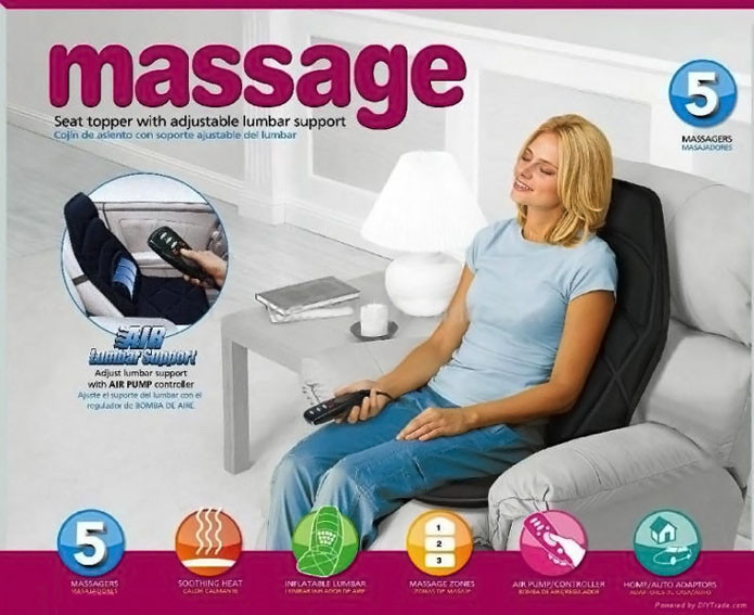 

Массажная накидка Massage seat topper с подогревом VF