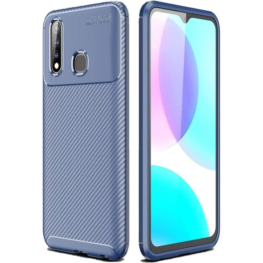 

Чехол Carbon Case для Vivo U3 / Y19 / Y5s Blue, Синий