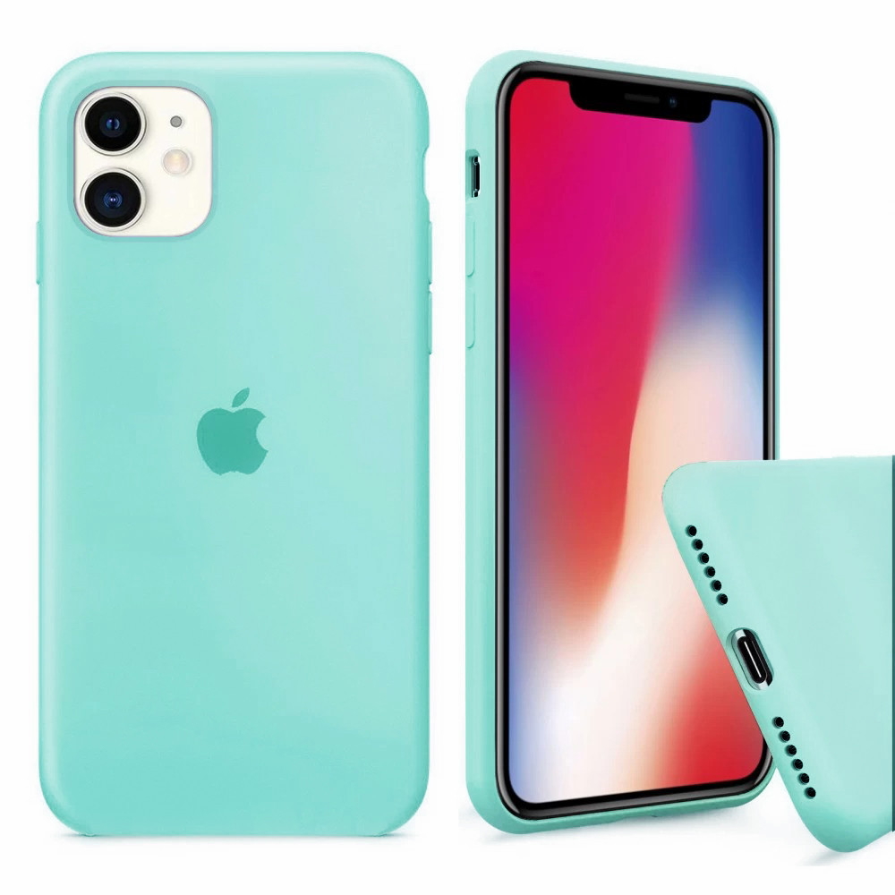 

Чехол Silicone Full Cover для iPhone 11 Sea Blue