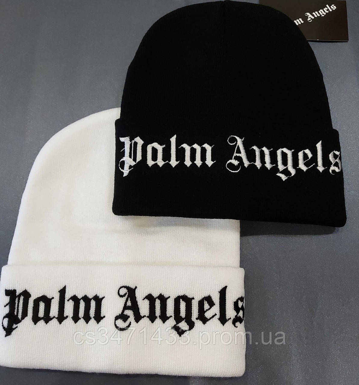 

Шапки-бини унисекс Palm Angels Белый