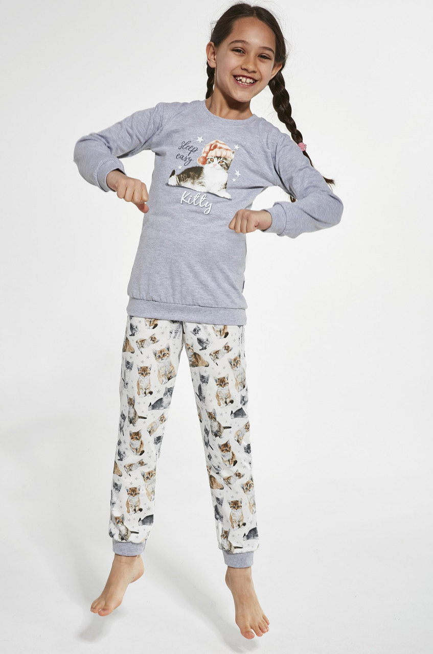 

Пижама с котиками Cornette Kitty 377/135, 122-128, Серый