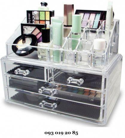 

Акриловый органайзер для косметики Cosmetic Storage Box