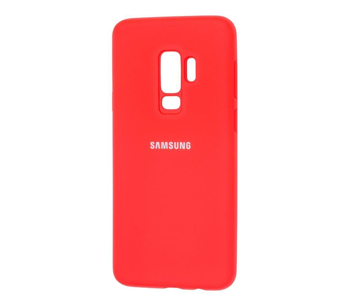 

Silicone case Samsung s9 plus красный