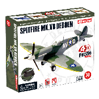 Об'ємний пазл Літак Spitfire MK.VB Debden в масштабі 1/72. 4D Master 26903