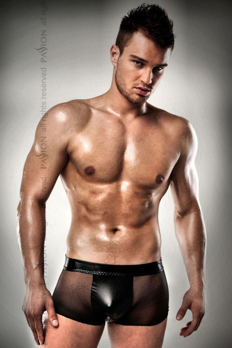 

Прозрачные мужские шортики с гульфиком Passion 003 SHORT black XXL/XXXL, Черный