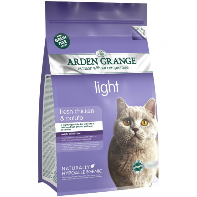 

Сухой корм для кошек Arden Grange Adult Cat Light со свежей курицей и картофелем 2кг