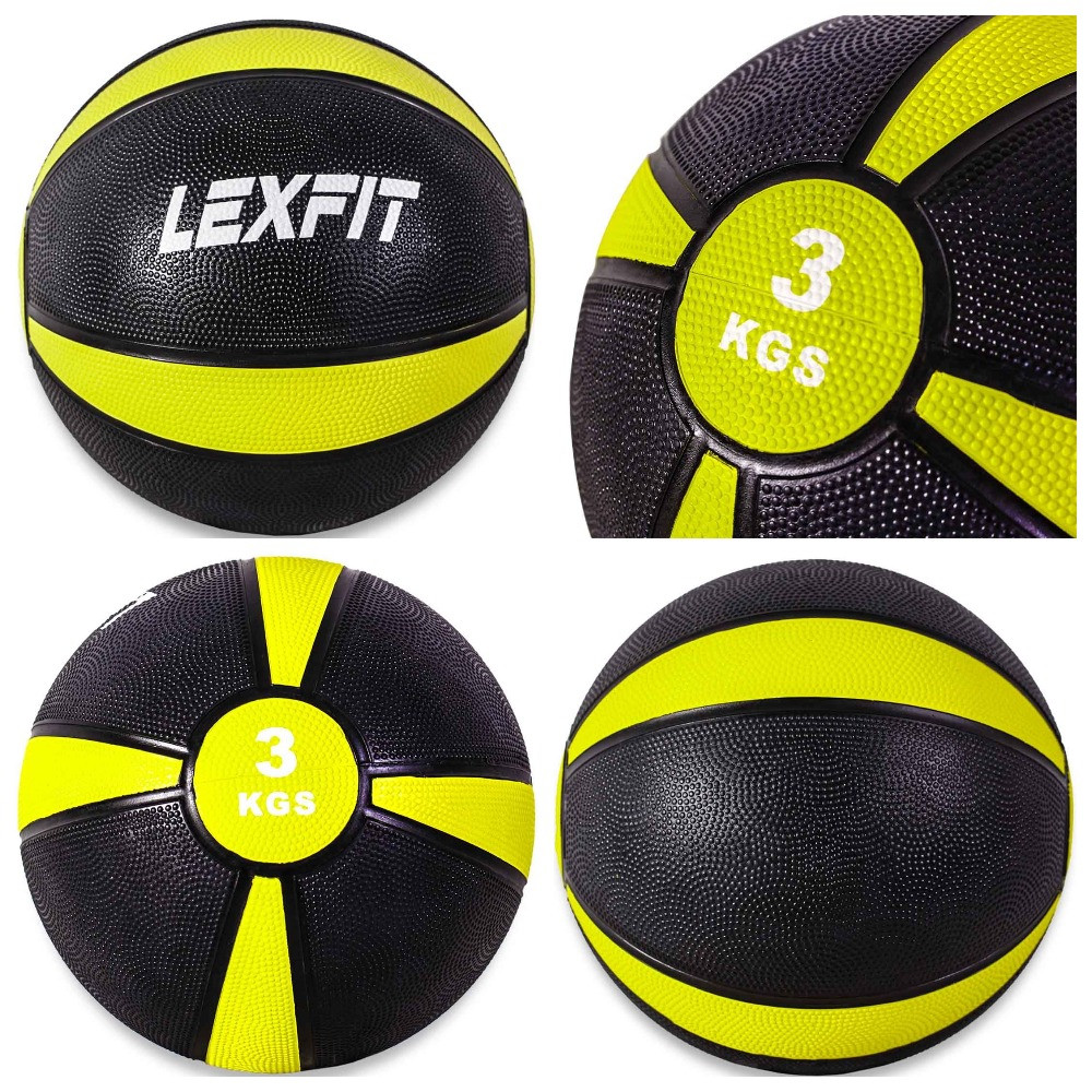 

Медбол (утяжелитель) USA Style LexFit d=22 см 3 кг Желтый (LMB-8004-3)