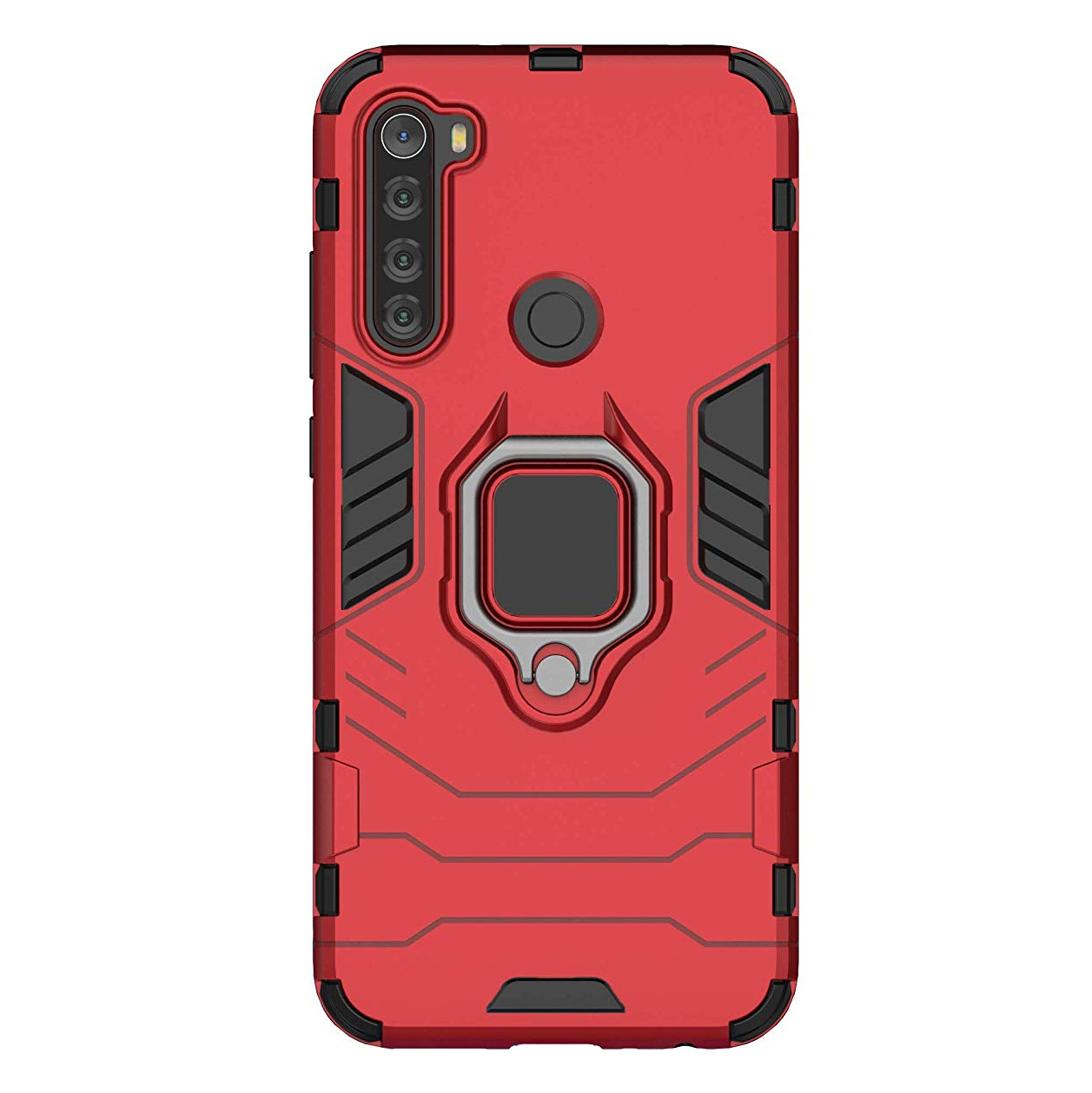 

Ударопрочный чехол Transformer Ring for Magnet для Xiaomi Redmi Note 8T, Красный / dante red