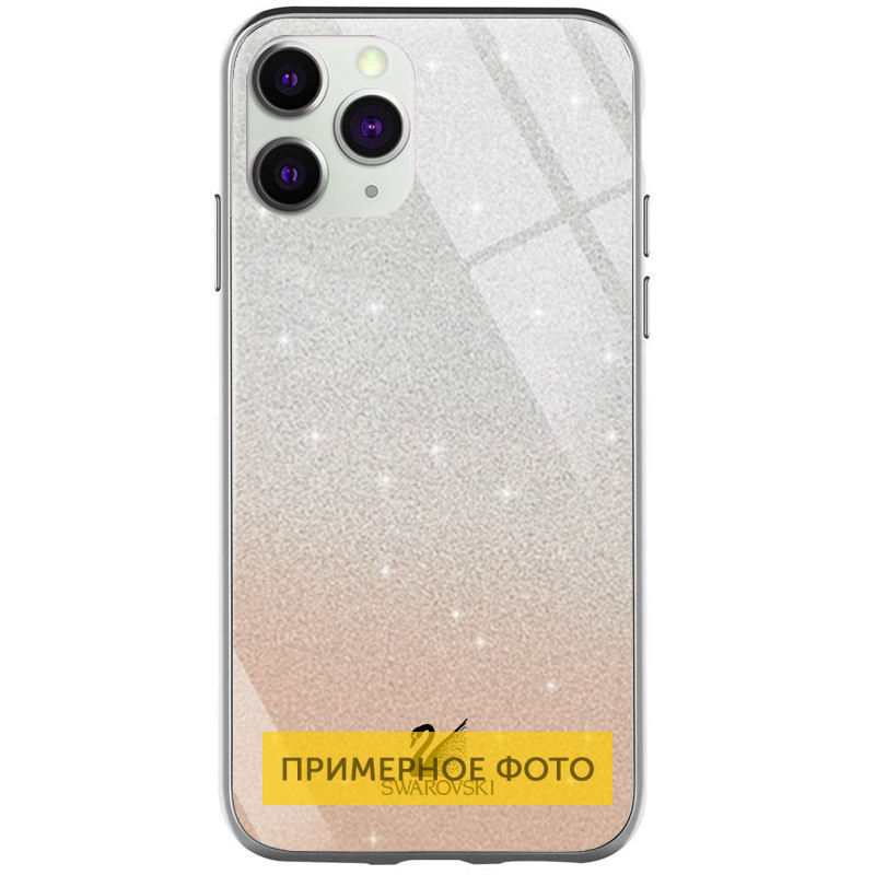 

TPU+Glass чехол Swarovski для Samsung Galaxy S20, Золотой