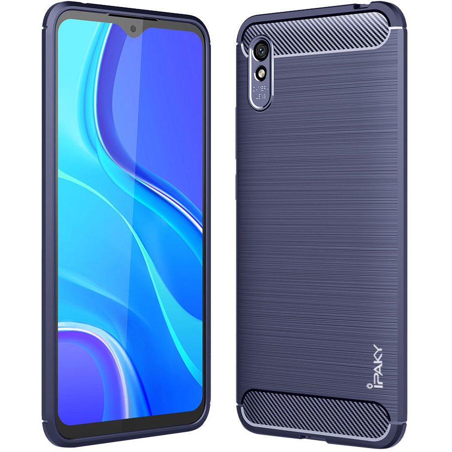 

TPU чехол iPaky Slim Series для Xiaomi Redmi 9A iPaky, Панель (Накладка на корпус), ТПУ (термопластичный, Синий