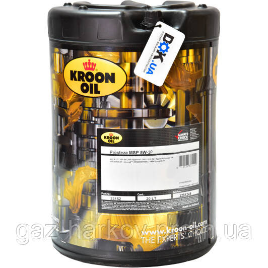 

Моторное масло Kroon Oil Presteza MSP 5W-30 синтетическое 20 л