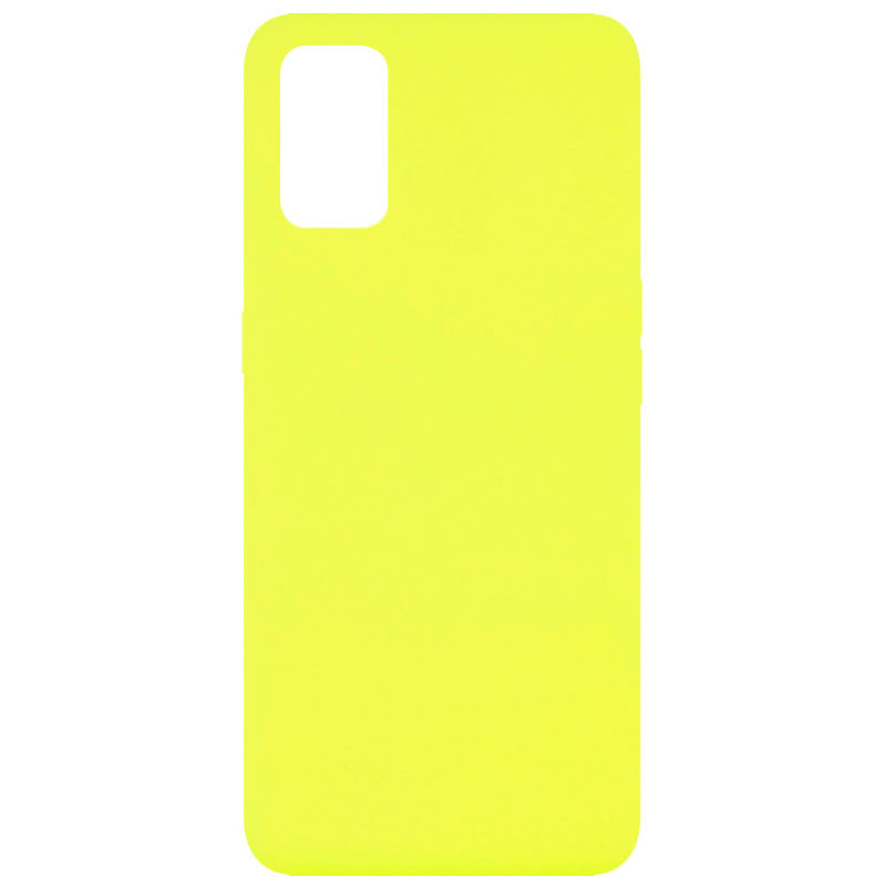 

Чехол Silicone Cover Full without Logo (A) для Oppo A52 / A72 / A92, Желтый / flash