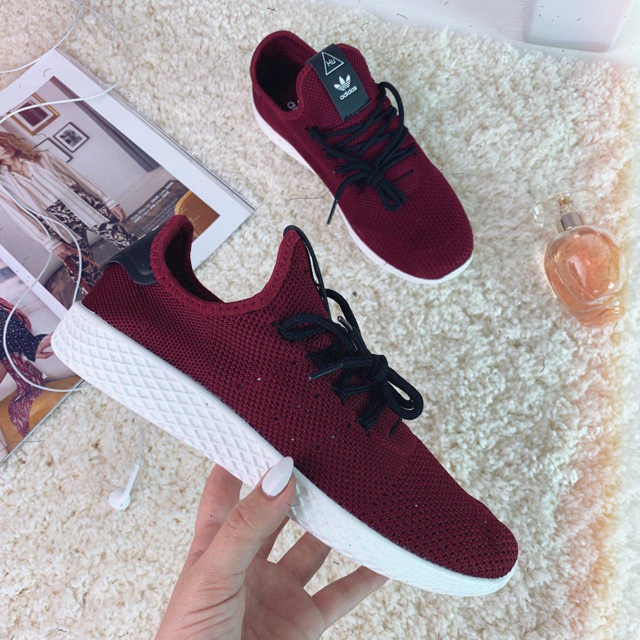 

Кроссовки Adidas Pharrell Williams 30772 ⏩ [ 39> ], Бордовые