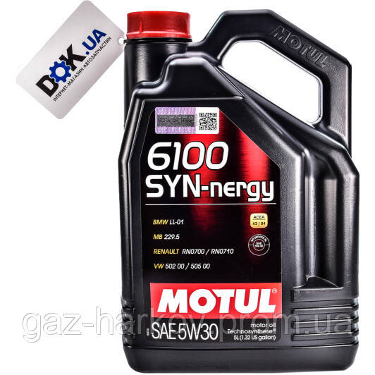 

Моторна олива Motul 6100 SYN-nergy 5W-30 синтетичне 5 л