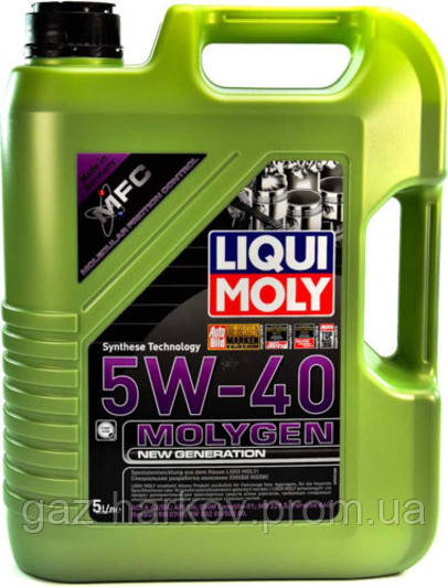 

Моторное масло Liqui Moly Molygen New Generation 5W-40 синтетическое 5 л