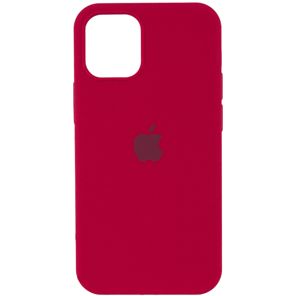 

Чехол Silicone Case Full Protective для Apple iPhone 12 Pro Max (6.7") Красный / Rose Red