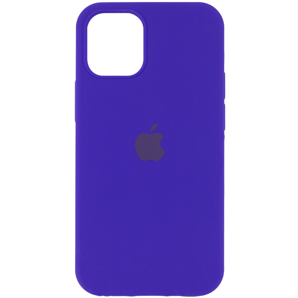 

Чехол Silicone Case Full Protective (AA) для Apple iPhone 12 Pro / 12 (6.1"), Фиолетовый / ultra violet