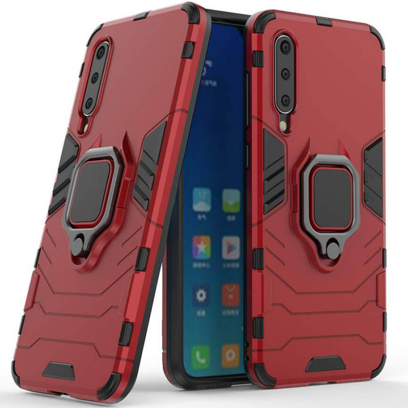 

Ударопрочный чехол Transformer Ring for Magnet для Xiaomi Mi 9 SE, Красный / dante red