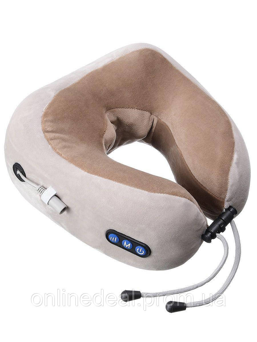 

Массажная подушка U-Shaped Massage Pillow (от аккумулятора) Brown (WM-004) (14272, Коричневый